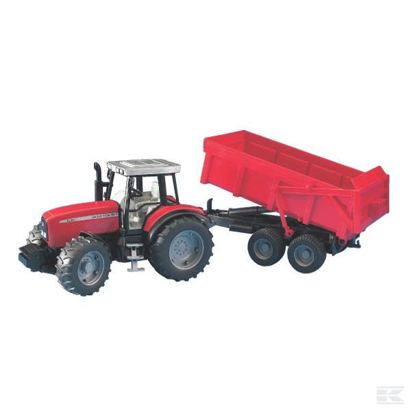 Bruder Massey Ferguson 7480 s přívěsem